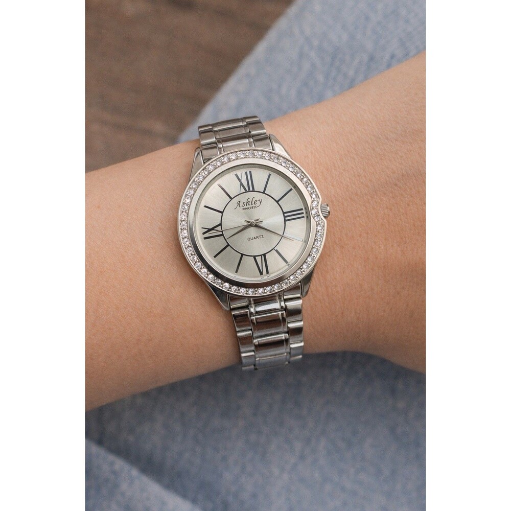 Bling Women’s Watch Ashley's Silvertone Ladies Watch Working